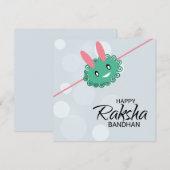 Carte Joli sourire Raksha Bandhan (Devant / Derrière)
