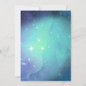 Carte Joli Sous les étoiles Mariage de typographie (Dos)