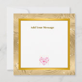 Carte Joli Style Cœurs Roses Saint-Valentin Romantique (Dos)