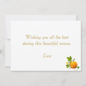 Carte Joli Thanksgiving (Dos)