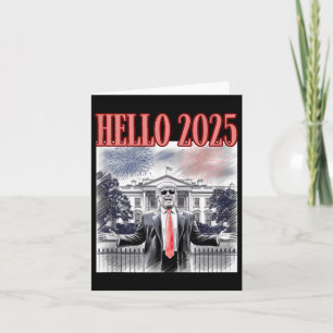 Carte Joli Trump Bonjour 2025 Nouvel An Conservateur Da