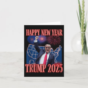 Carte Joli Trump Bonne Année 2025 45 47 Hors-la-loi a ga