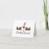 Carte Joli Unique Drôle Noël (Devant)