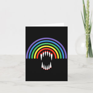 Carte Joli Vamre Lgbtq Lgbt Halloween Fantôme Arc-en-cie
