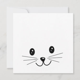 Carte Joli Visage De Chat.