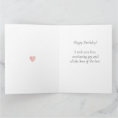 Carte Joli visage de chat Anniversaire sur bleu clair (Intérieur)