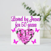 CARTE JOLIE 50E ANNIVERSAIRE (Debout devant)