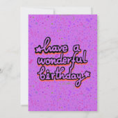 Carte Jolie adorable Kawaii Anniversaire Cupcake Salutat (Dos)