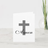 Carte jolie AMEN avec CROSS | (Devant)