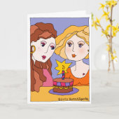 Carte Jolie amie spéciale pour l'anniversaire (Fleur jaune)