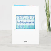 Carte Jolie aquarelle Fleurs Joyeux Anniversaire (Dos)