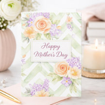Jolie aquarelle florale lavande pour la fête des m