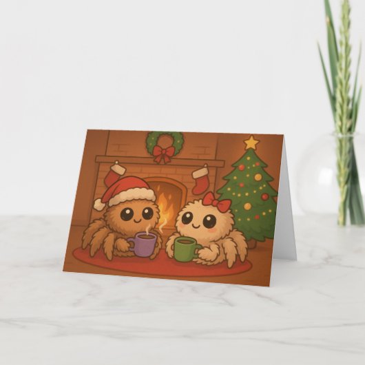Carte Jolie araignée de Noël (Devant)