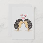 Carte Jolie Baise Baiseuse Hérisson (Devant / Derrière)