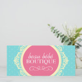 CARTE JOLIE BÉBÉ BOUTIQUE CADEAU CERTIFICAT (Debout devant)