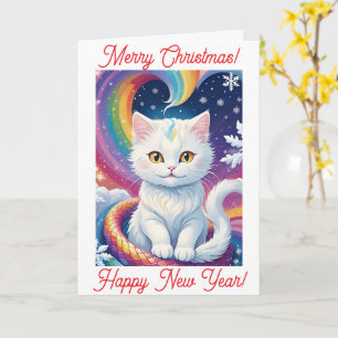 Carte Jolie Blanche Neige Calendrier des chats de Noël 2