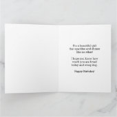 Carte Jolie Bokeh Joyeuse 13ème anniversaire fille (Intérieur)