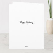 Carte Jolie Bokeh Joyeuse 13ème anniversaire fille (Dos)