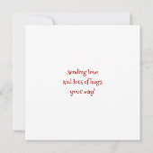 Carte Jolie botanique | Pensez à votre amitié (Dos)