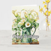 Carte Jolie Calla Lily Flowers (Fleur jaune)