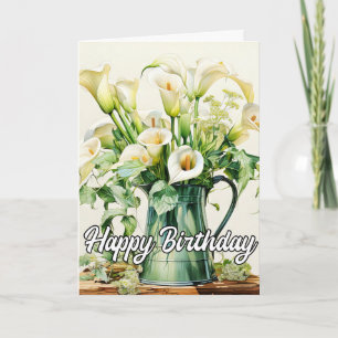 Carte Jolie Calla Lily Flowers