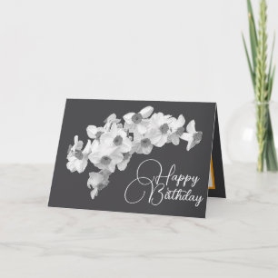 Carte Jolie Daffodiles Blancs Joli Bouquet Anniversaire