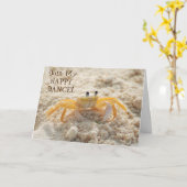 Carte Jolie Danse Du Crabe De Sable (Fleur jaune)