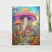 Carte Jolie Demeure Dans Une Forêt De Champignons (Devant)