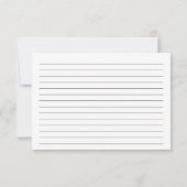 Carte Jolie Dusty Blue Floral Fête des mariées Recette (Dos)