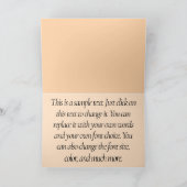 Carte Jolie écriture castor 2Thessaloniciens 3:10 (Intérieur)