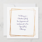 Carte Jolie église pour Noël d'hiver (Dos)