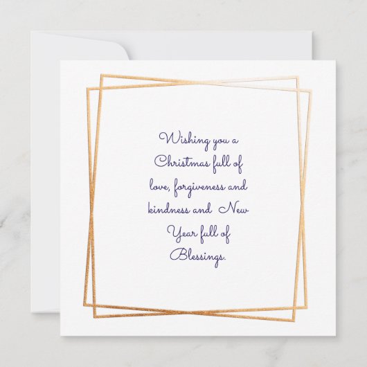 Carte Jolie église pour Noël d'hiver (Dos)