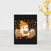 Carte Jolie Fantôme Lecture Livre Amateurs Automne Autom (Fleur jaune)