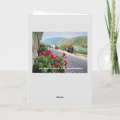 Carte Jolie femme florale avec Parasol Monet Tradition (Dos)