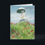 Carte Jolie femme florale avec Parasol Monet Tradition<br><div class="desc">Dans le style de Claude Monet un joli Joyeux Anniversaire — de nombreuses occasions de personnaliser. Il vous rappellera une toile impressionniste. Bon appétit !</div>