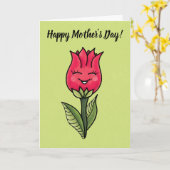 Carte Jolie Fête des Mères Fleur (Fleur jaune)