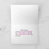 Carte Jolie fille afro-américaine anniversaire (Intérieur)