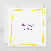 Carte Jolie fille Anime | Pensez à vous (Dos)