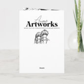 Carte Jolie Fille Anime Personnalisée Anniversaire (Dos)