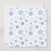 Carte Jolie fille Bon hiver (Dos)