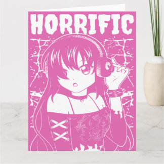 Carte Jolie fille d'anime