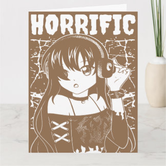 Carte Jolie fille d'anime