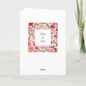 Carte Jolie graduation florale rose (Dos)