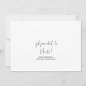 Carte Jolie Grossesse Révéler Frère Nouveau bébé Noël (Dos)