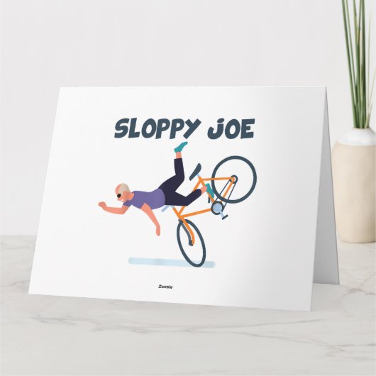 Carte Jolie Joe Funny Biden Chemise Sloppy Joe Biden Fun (Dos)