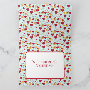 Carte Jolie lettre d'amour aérienne Valentin grunge mign