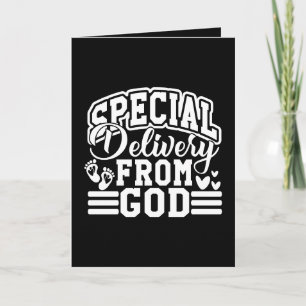 Carte Jolie livraison spéciale Dieu ajouter du texte Nou