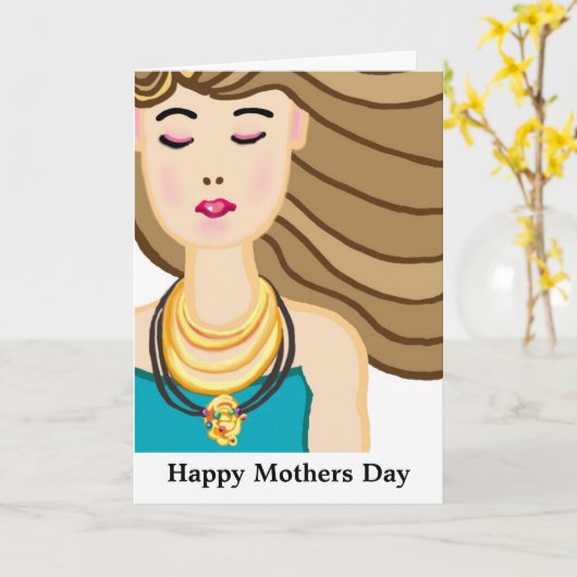 Carte Jolie maman (Fleur jaune)