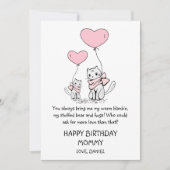 Carte Jolie maman d'anniversaire (Devant)