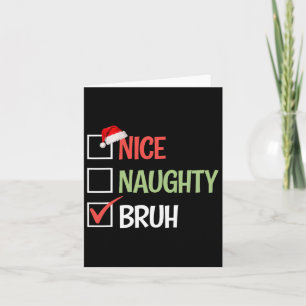 Carte Jolie Méchant Frère Liste Chapeaux de Père Noël Ca